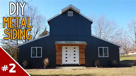 how to put metal siding on a house utube|installing metal siding inside garage.